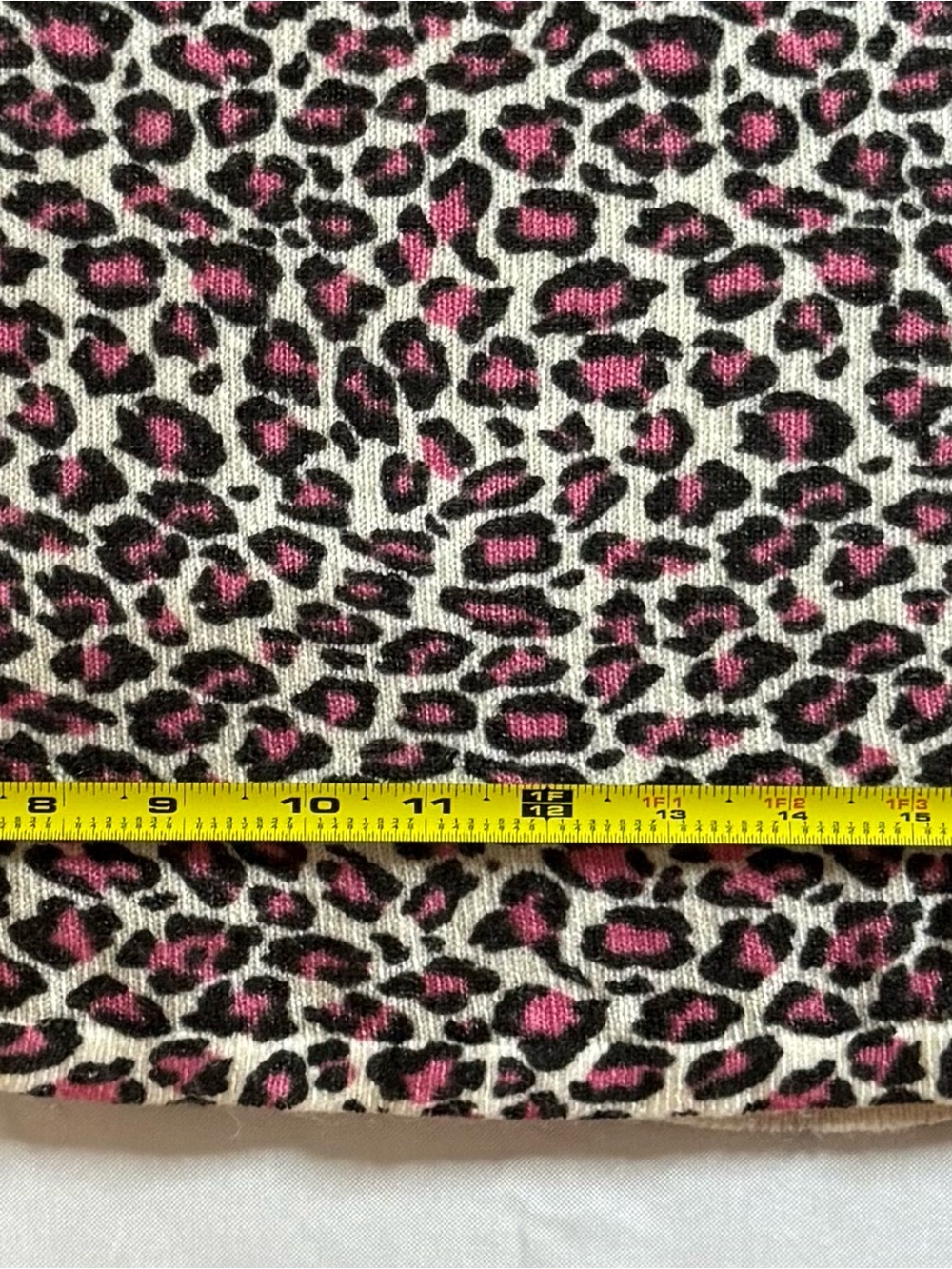 croft & barrow Cream and Pink Leopard Print Crew Neck Sweater - Picture 8 of 13